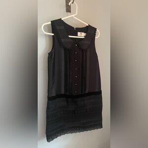 Elegant Black Drop-Waist Dress